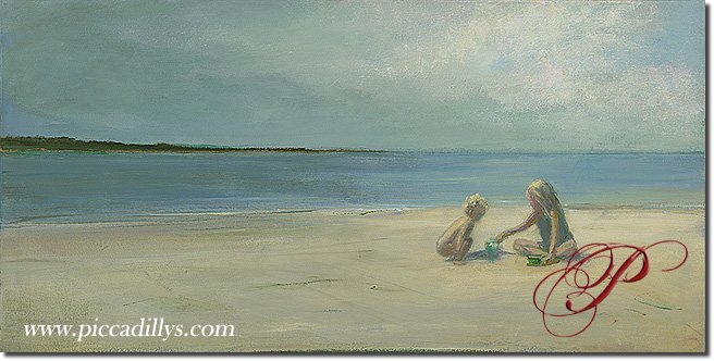 Playing In The Sand By Anne Packard