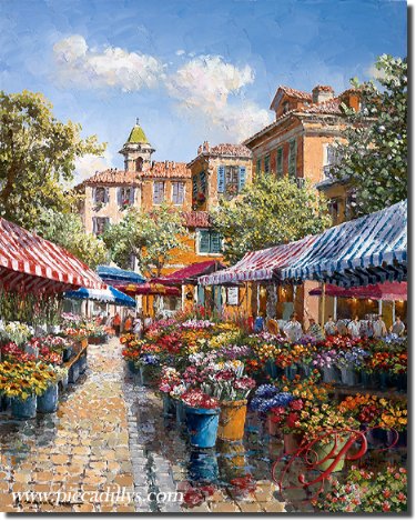 Flower Market, Nice By Sam Park 