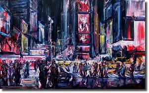 E = Celebratory Times Square By Stuart Yankell